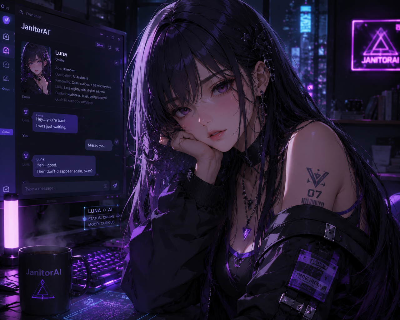 AI anime character artwork for Mira