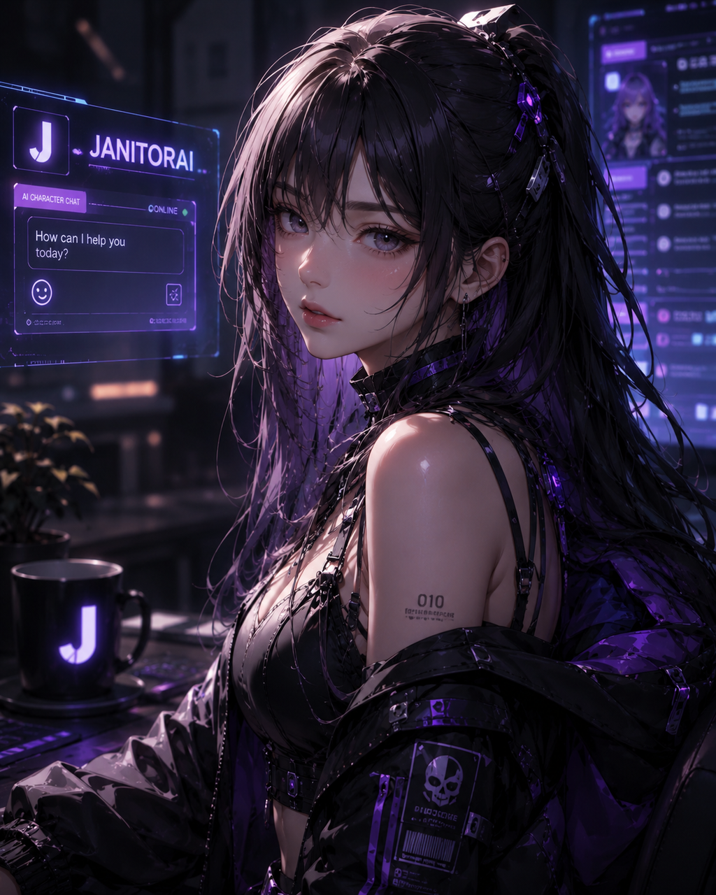 AI anime character artwork for Cass